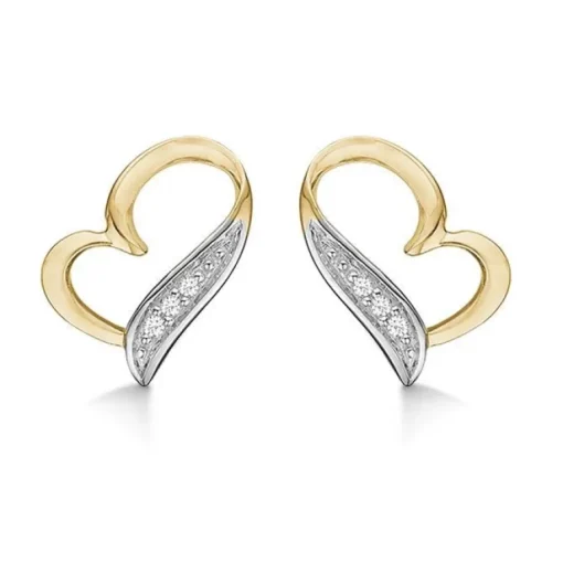 Aagaard Ørestikker i 14 Karat Guld med Brillanter 0,0198 Carat W/P1