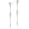 Athena Hanger Sterling Sølv Øreringe fra Spirit Icons med Ferskvandsperler