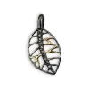 Beech Autumn Sterling Sølv Vedhæng fra By Birdie med Brillanter 0,08 Carat