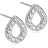 Blomdahl Brilliance Drop Hollow Crystal Titanium Øreringe med Krystalsten
