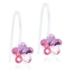 Blomdahl Fixed Flower Light Rose Ørestikker i Medicinsk Plastik