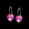 Blomdahl Gt Heart Rose Titanium Øreringe 15-1355-03