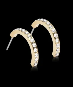 Blomdahl Gt Pendant Brilliance Curved Øreringe i Titanium