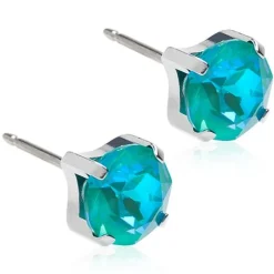 Blomdahl Tiffany Titanium Øreringe med Krystalsten