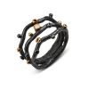 By Birdie Grace Triple Ring i 14 Karat Guld med 14 Karat Guld og Diamant 0,05 Carat