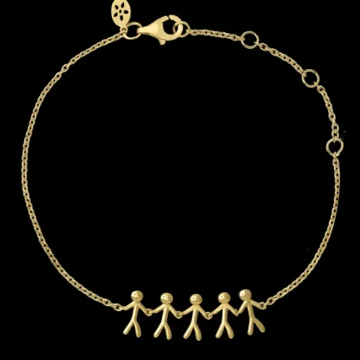 byBiehl Family 5 Forgyldt Sølv Armbånd 2-2005-GP