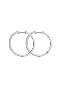 byBiehl Grace Hoop Large Sterling Sølv Øreringe