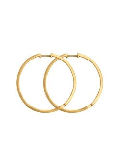 byBiehl Grace Hoop X-large Forgyldt Metalblanding Øreringe