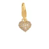 byBiehl Mini Sparkle Heart Forgyldt Metalblanding Charm