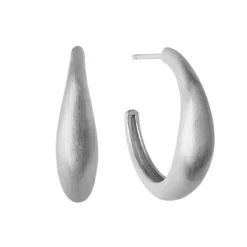 byBiehl Ocean Flow Large Sterling Sølv Øreringe
