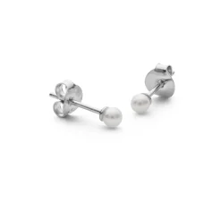 byBiehl Pearl Studs Sterling Sølv Øreringe med Ferskvandsperle