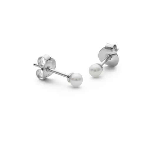byBiehl Pearl Studs Sterling Sølv Øreringe med Ferskvandsperle