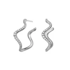 byBiehl Wave Sterling Sølv Ørestikker 4-3702A-R