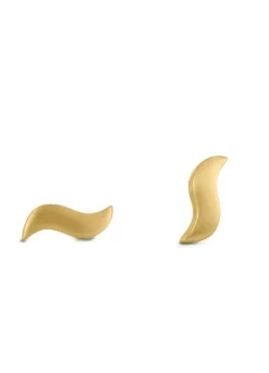 byBiehl Wave Stud Øreringe i Forgyldt Sølv 4-4024-GP