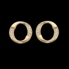 Cirkel 14 Karat Guld Øreringe fra Scrouples med Brillanter 0,08 Carat W/SI