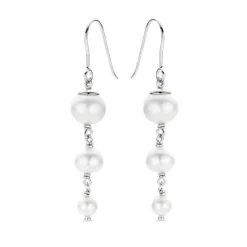 Confetti Pearl Sterling Sølv Ørehængere fra Spirit Icons med Ferskvandsperler