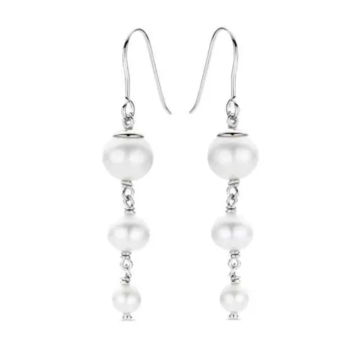 Confetti Pearl Sterling Sølv Ørehængere fra Spirit Icons med Ferskvandsperler