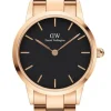 Daniel Wellington Iconic Link 28MM Rose Black ADW00100214 Ur til Dame