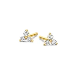 Elle 14 Karat Guld Ørestikker fra Spirit Icons med Brillanter 0,09 Carat W/VS