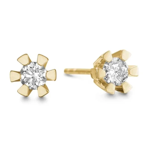Eternity 14 Karat Guld Ørestikker fra Aagaard med Diamanter 0,60 Carat W/P1