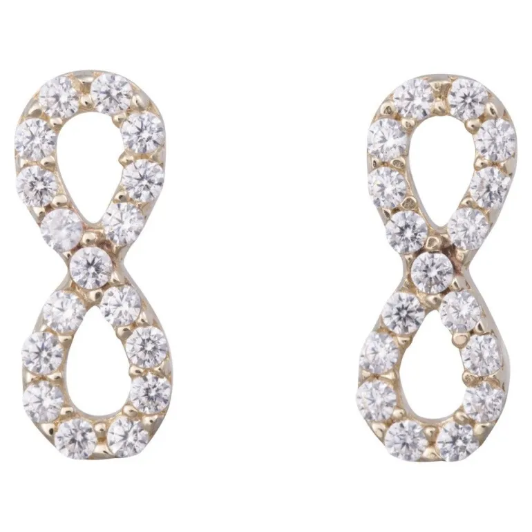 Evighedstegn 8 Karat Guld Ørestikker fra Nordahl Andersen