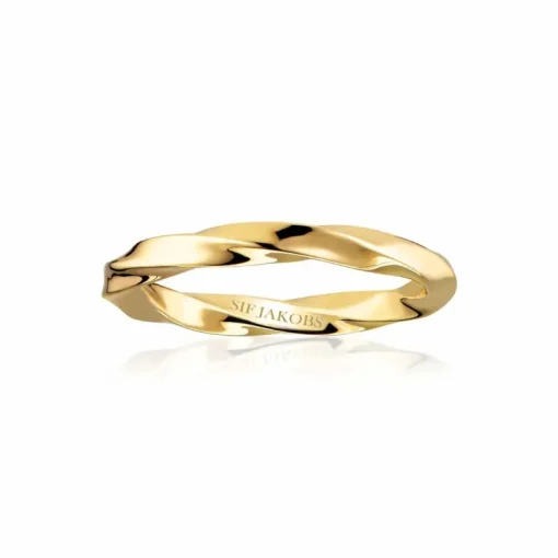 Ferrara Piccolo Pianura Forgyldt Sølv Ring