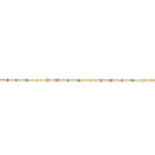 Forgyldt Sølv Halskæde fra Scrouples med Multicolor Emalje