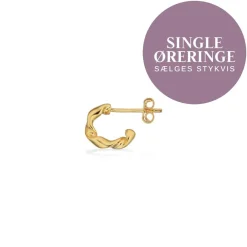 Forgyldt Sølv Ørering fra Scrouples 160382-1