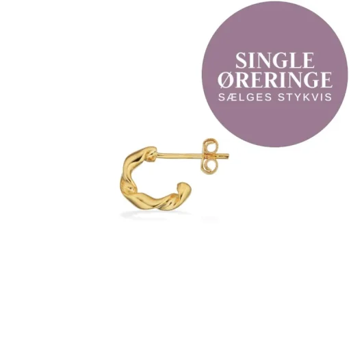 Forgyldt Sølv Ørering fra Scrouples 160382-1