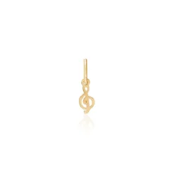 Frk Lisberg Music Note Small Motive Vedhæng i Forgyldt Sølv