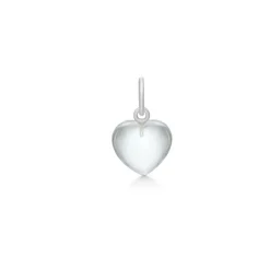 Frk Lisberg Stone Heart Sterling Sølv Vedhæng med Hvid Kvarts