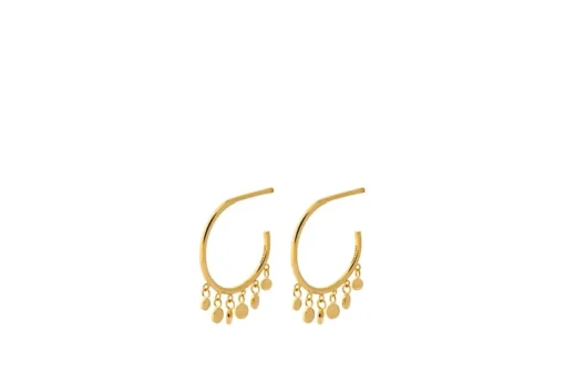 Glow Earrings Forgyldt Sølv Øreringe fra Pernille Corydon