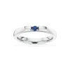 Grace 14 Karat Hvidguld Ring fra Scrouples med Safir