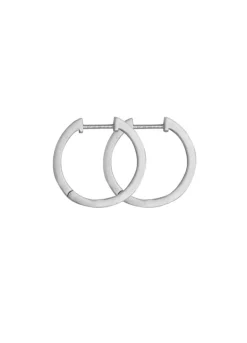 Grace Hoop Medium Sterling Sølv Øreringe fra byBiehl