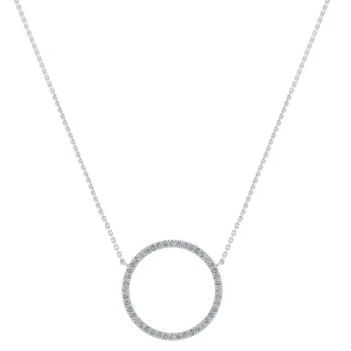 Henrik Ørsnes Design 14 Karat Hvidguld Vedhæng med Diamanter 0,30 Carat W/SI