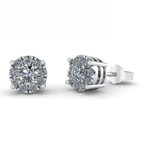Henrik Ørsnes Design 14 Karat Hvidguld Øreringe med Brillanter 0,31 Carat W/SI