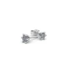 Henrik Ørsnes Design 14 Karat Hvidguld Øreringe med Diamanter 0,10 Carat W/SI