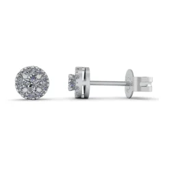 Henrik Ørsnes Design 14 Karat Hvidguld Ørestikker med Diamanter 0,36 Carat W/SI