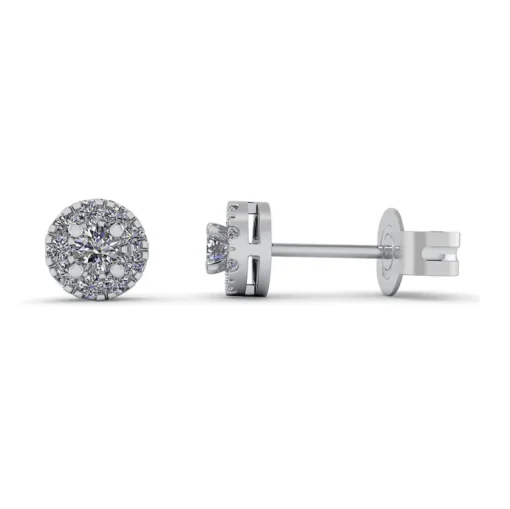 Henrik Ørsnes Design 14 Karat Hvidguld Ørestikker med Diamanter 0,36 Carat W/SI