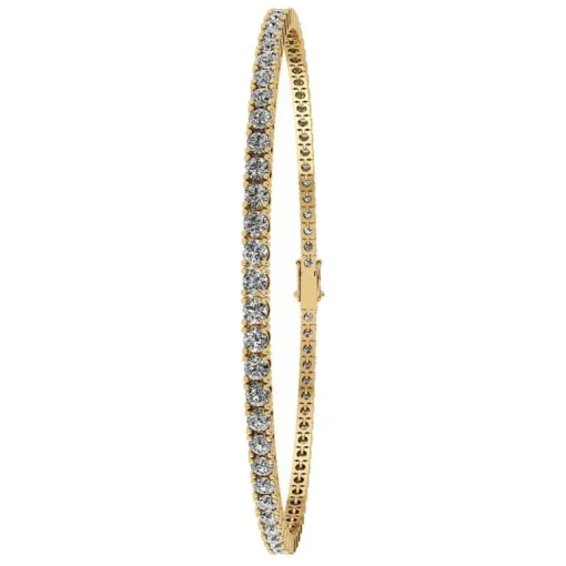 Henrik Ørsnes Design Tennis 14 Karat Guld Armbånd med Brillanter 1,60 Carat W/SI