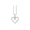 Hjerte 8 Karat Hvidguld Vedhæng fra Scrouples med Brillant 0,03 Carat H-W/SI