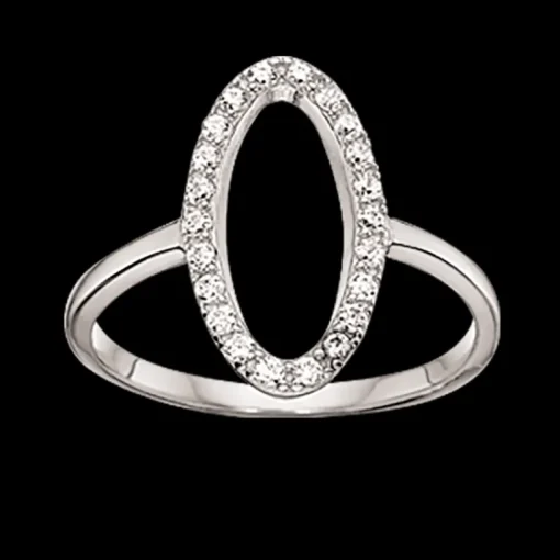 Hjerter Rhodineret Sølv Ring fra Scrouples 724812