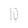 Id Fine Twist Creol Sterling Sølv Øreringe IDH001SL