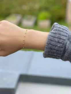 Isabell Forgyldt Sølv Armbånd fra Smykkekæden OBB27