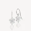 Izabel Camille Pansy Earrings Sterling Sølv Øreringe med Ferskvandsperle