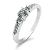 Josephine 14 Karat Hvidguld Ring fra Henrik Ørsnes Design med Diamanter 0,14 Carat W/SI