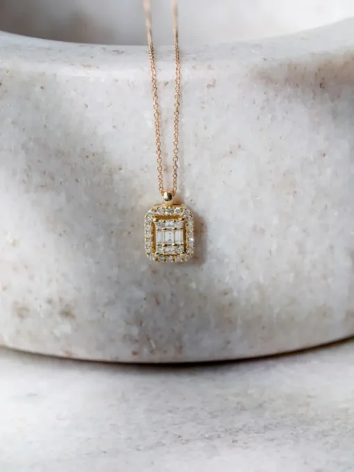18 Karat Guld Halskæde fra Henrik Ørsnes Design med Diamanter 0,24 Carat TW/SI