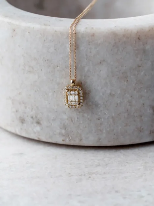 18 Karat Guld Halskæde fra Henrik Ørsnes Design med Diamanter 0,24 Carat TW/SI