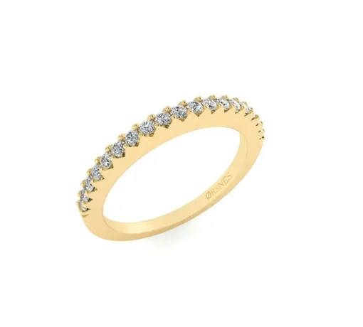 14 Karat Guld Ring fra Henrik Ørsnes Design med Diamanter 0,20 Carat W/SI