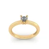 14 Karat Guld Ring fra Henrik Ørsnes Design med Brillant 0,10 Carat W/VVS